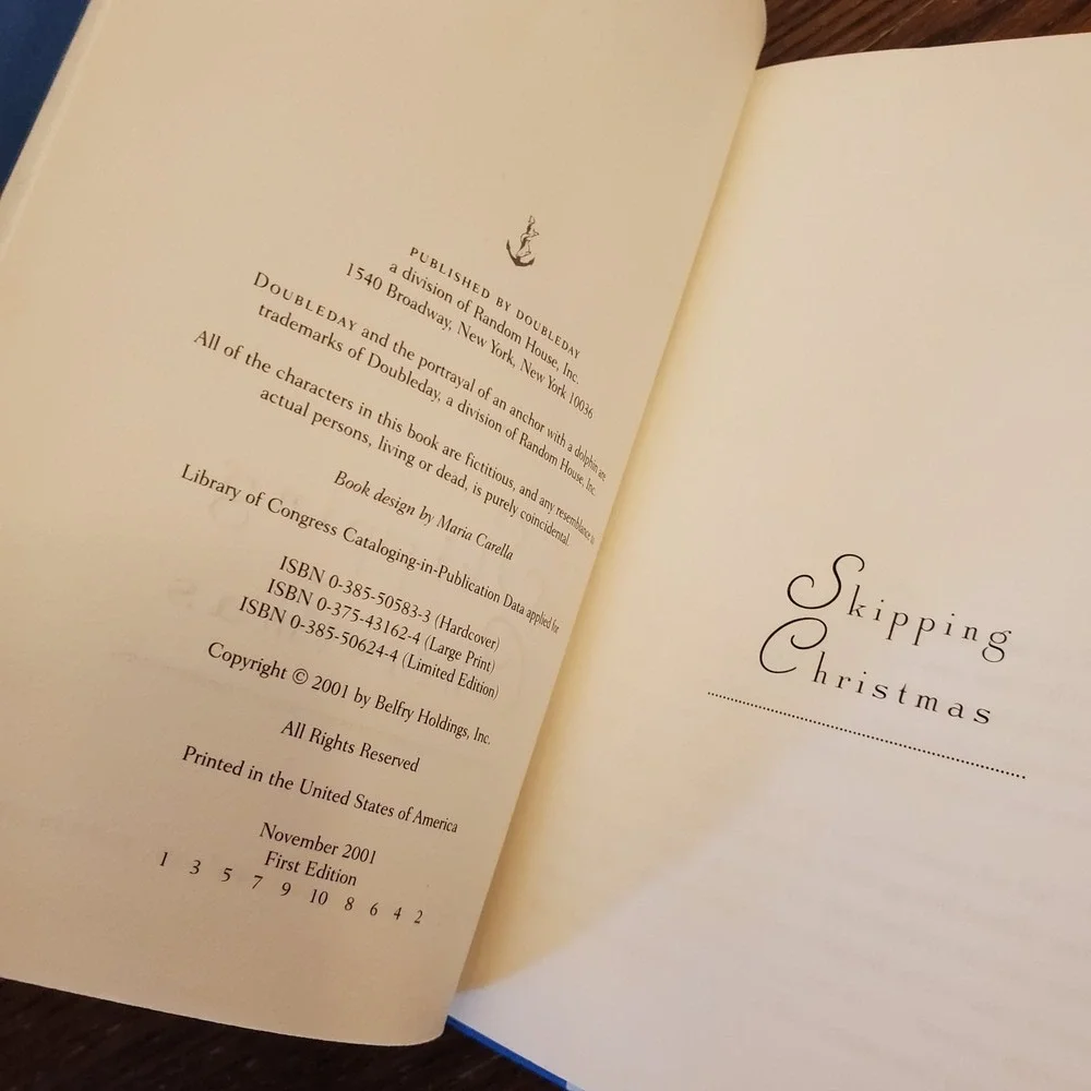 Skipping Christmas by Grisham, John Hardcover Fiction Novel, FIRST EDITION - NEW